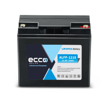 Ecco Solar 12.8V 18AH Lithium Battery