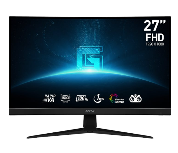 MSI G27C4 E3 27″ Gaming Monitor 1920 x 1080 (FHD) VA 170Hz FreeSync Premium HDMI Displayport Tilt Black