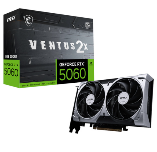 MSI GeForce RTX 5060 VENTUS 2X OC 8GB GDDR7 Graphics Card