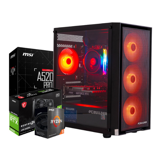 PCBuilder Ryzen 5 5500 SCOUT Windows 11 Gaming PC
