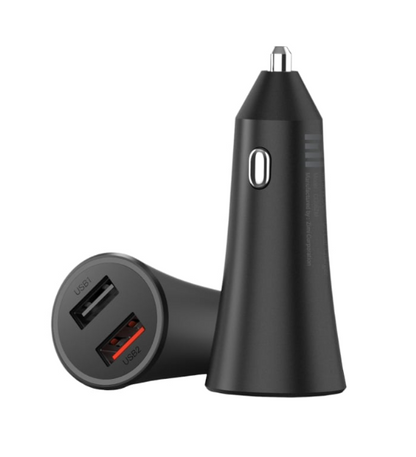 Xiaomi 37W Dual-Port Car Charger – Black