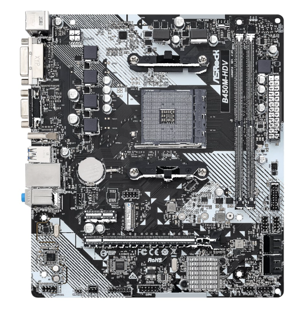 ASRock B450M-HDV R4.0 AMD AM4 M-ATX Motherboard
