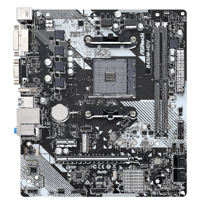 ASRock B450M-HDV R4.0 AMD AM4 M-ATX Motherboard