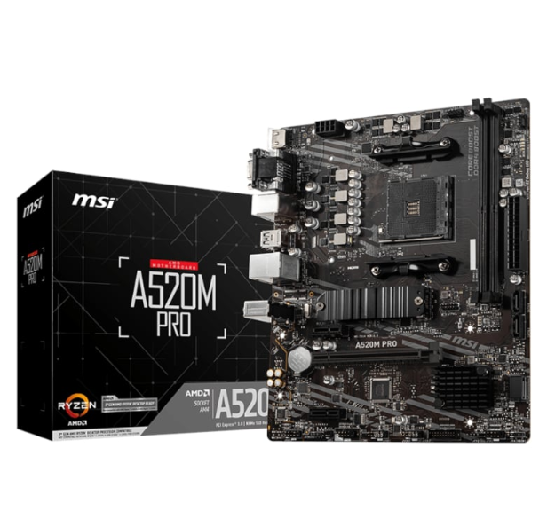 MSI A520M-PRO AMD AM4 MATX Gaming Motherboard
