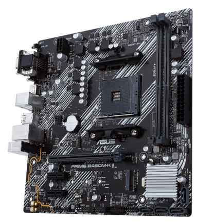 ASUS PRIME B450M-K II mATX Motherboard – AM4, DDR4, HDMI, M.2, USB3.2