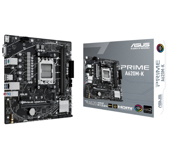 ASUS Prime A620M-K AM5 DDR5 M-ATX Motherboard