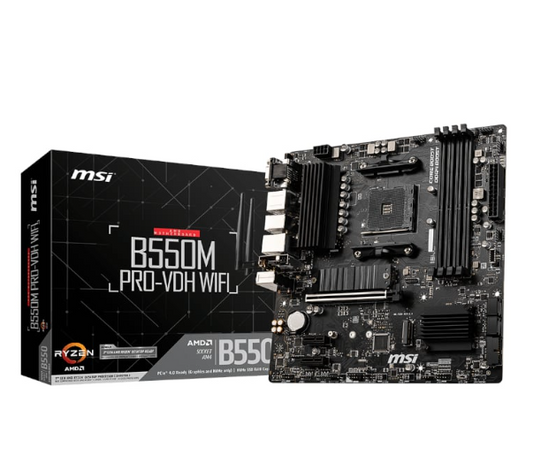 MSI B550M PRO-VDH WIFI AMD AM4 MATX Gaming Motherboard