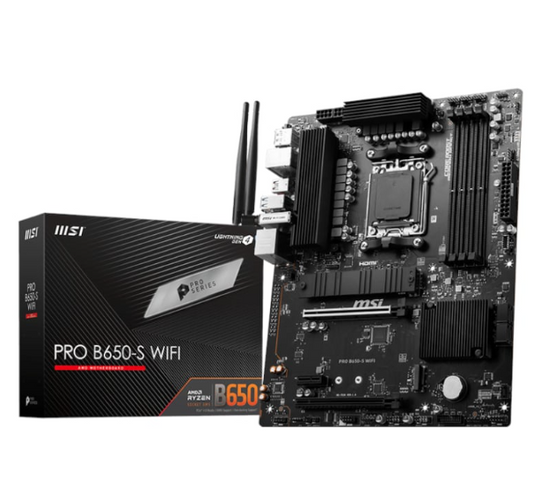MSI PRO B650-S Wi-Fi AMD AM5 ATX Gaming Motherboard
