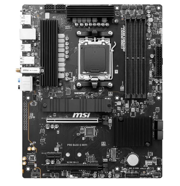 MSI PRO B650-S Wi-Fi AMD AM5 ATX Gaming Motherboard