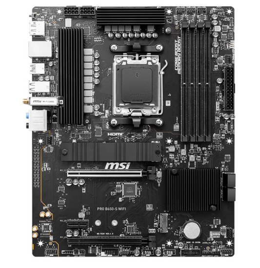 MSI PRO B650-S Wi-Fi AMD AM5 ATX Gaming Motherboard