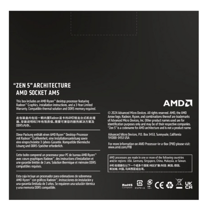 AMD RYZEN 5 9600X 6-Core 3.9GHz AM5 CPU