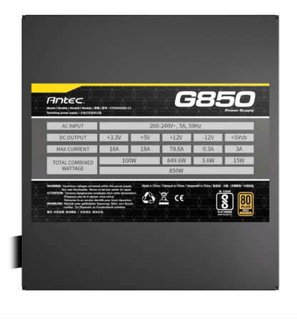 Antec ATOM G850 850W 80 PLUS Gold Semi-Modular Power Supply
