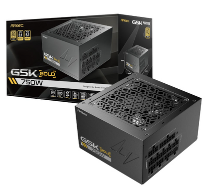 Antec GSK 750W PCIe 5.1 Gen5 80 PLUS Gold Fully Modular Power Supply