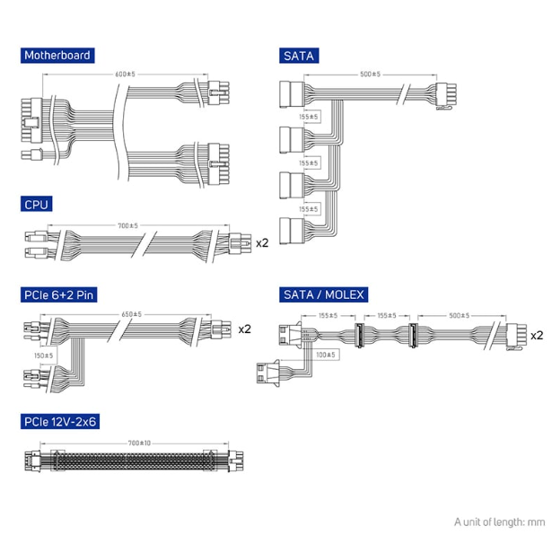 FSP VITA GM 850W 80 PLUS Gold Fully Modular Power Supply