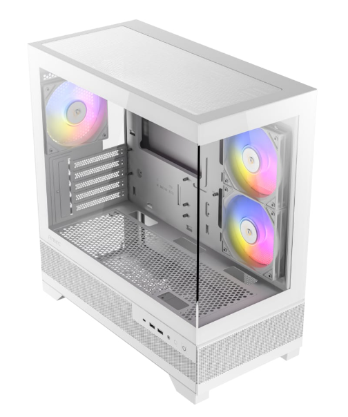 Antec CX500M Micro-ATX | ITX RGB Mini-Tower Gaming Chassis Type-C – White
