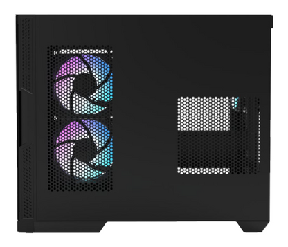 Raidmax I630 ATX | Micro-ATX | ITX ARGB Mid-Tower Dual Chamber Curved Glass Gaming Chassis – Black