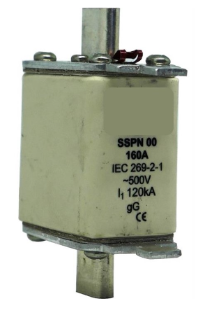 Solarix 500V 160A NH00 Ceramic Din Fuse